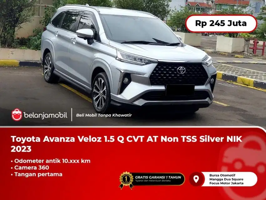 [ LOW KM 10RB ] Toyota Avanza Veloz 1,5 Q CVT AT Silver 2023/2024