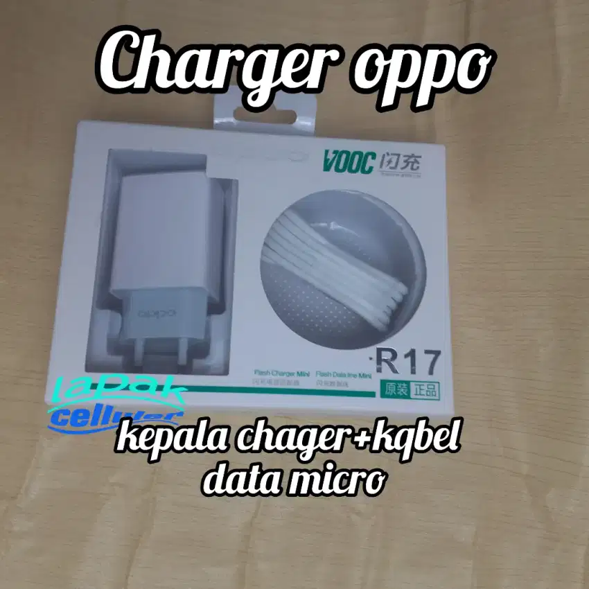 Charger oppo kepala plus kabel data micro usb