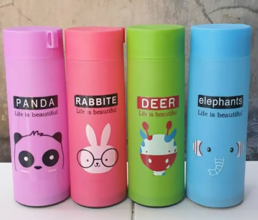 Botol minum kaca animal