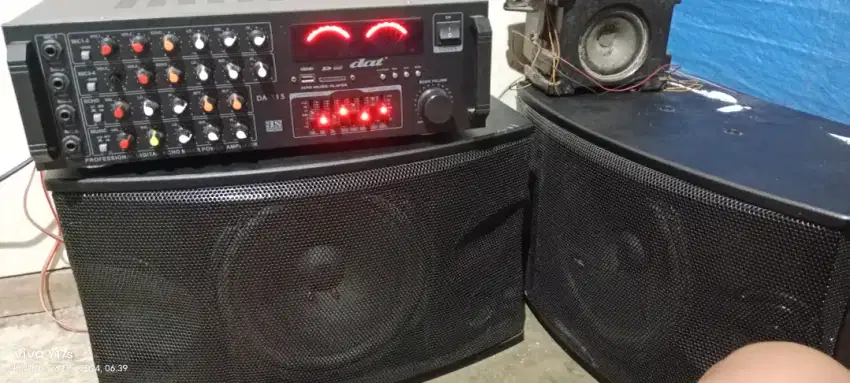 ampli dat sound traga ukuran 10 inch kondisi normal