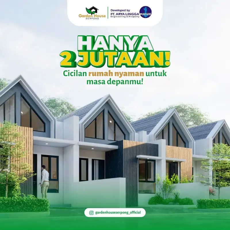 Rumah 2 lantai 3 kamar di sekitaran BSD