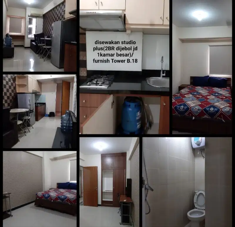 Disewakan studio plus apartemen puncak permai surabaya