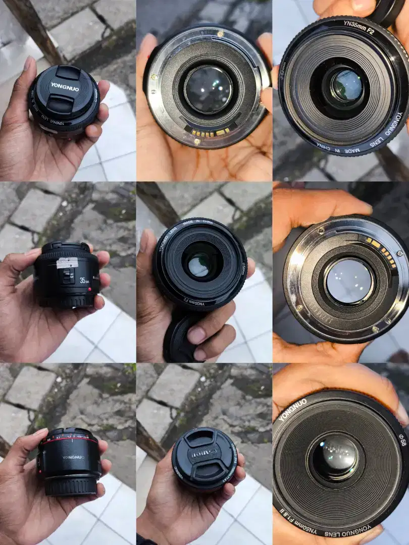 Dijual Cepat! Lensa Yongnuo 35mm F2 & 50mm F1.8 CANON EF