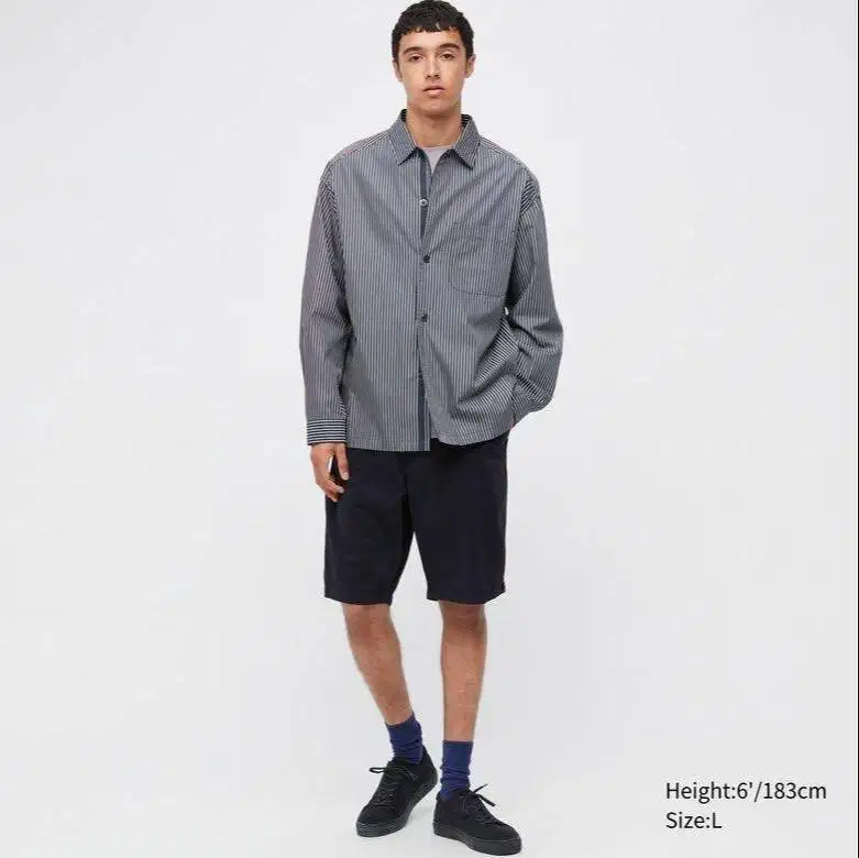 KEMEJA OVERISZED EXTRA FINE COTTON TWILL GARIS Size S