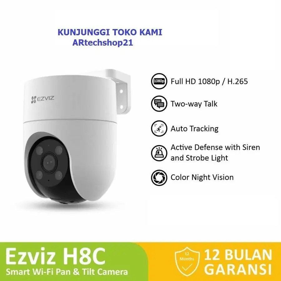 CAMERA CCTV OUTDOOR WIFI BISA PUTAR PLUS PEMASANGAN UNIT