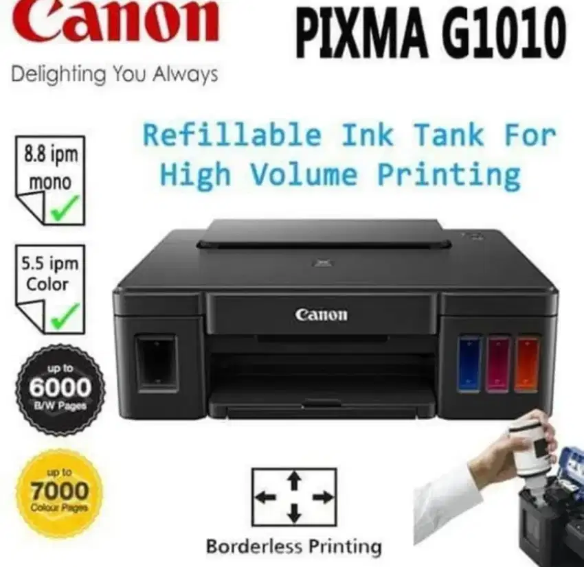 Printer Canon PIXMA G1010 Garansi Resmi 3 Tahun Ink Tank System