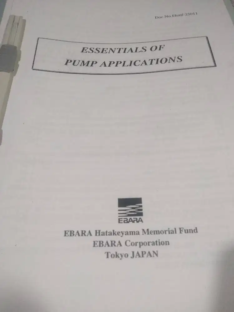 buku pompa (essentials of pump applications)