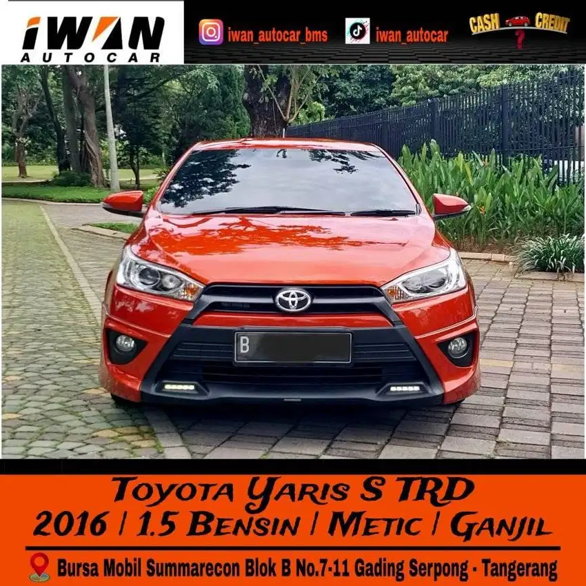 2016 Toyota Yaris S TRD 1.5 Autometic