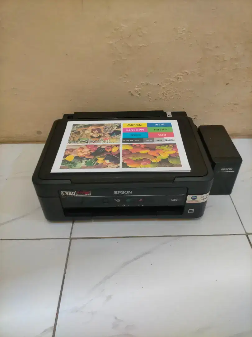 PRINTER EPSON L380 MULTIFUNGSI HASIL NOZEL FULL