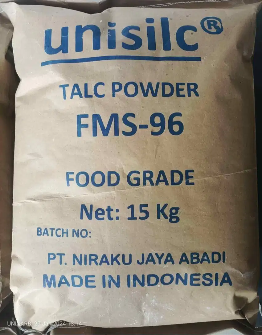 Jual Talc Food Grade UNISILC FMS-96