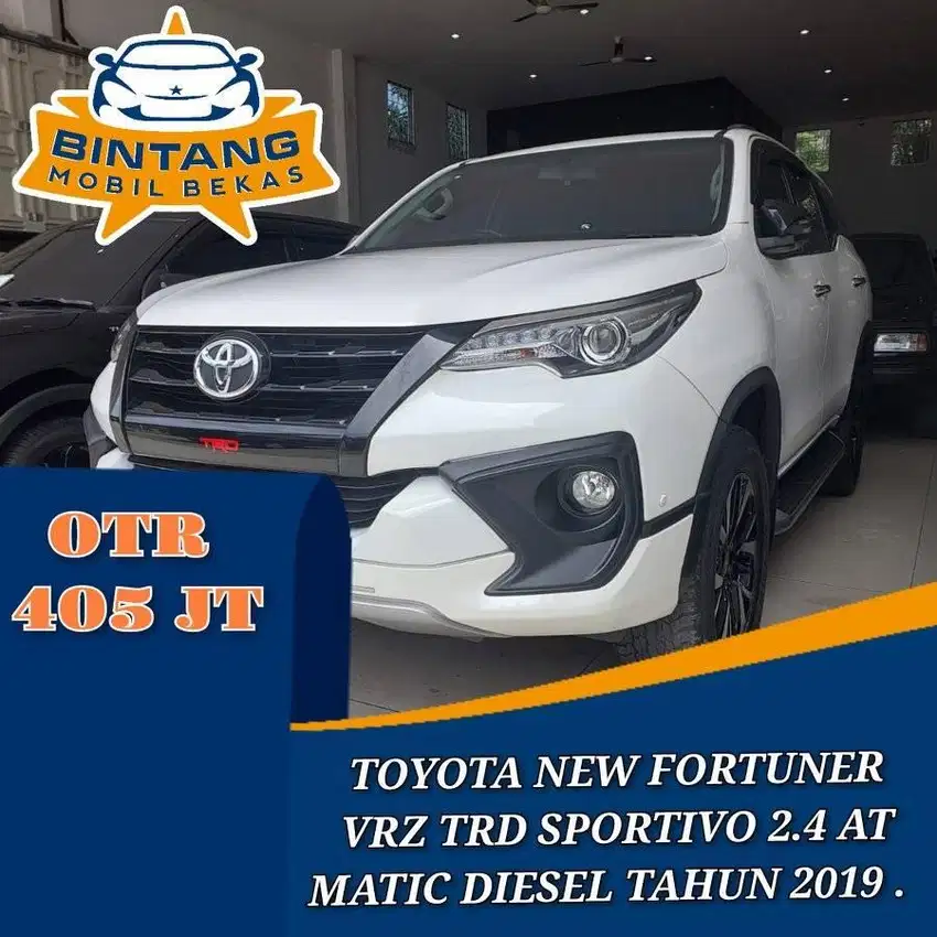 TOYOTA FORTUNER VRZ TRD SPORTIVO  2.4 AT MATIC 2400 DIESEL TAHUN 2019