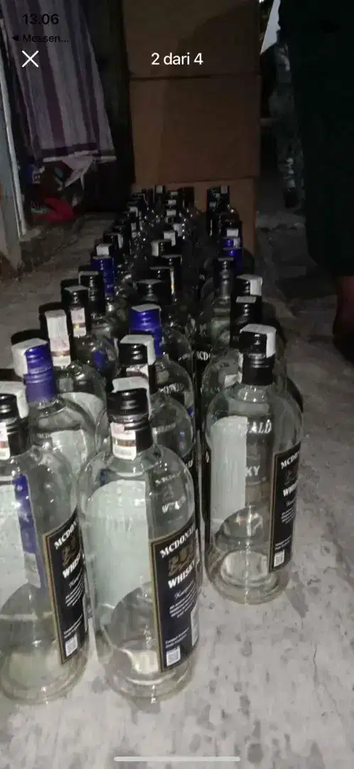 Botol Baru beling pecah belah
