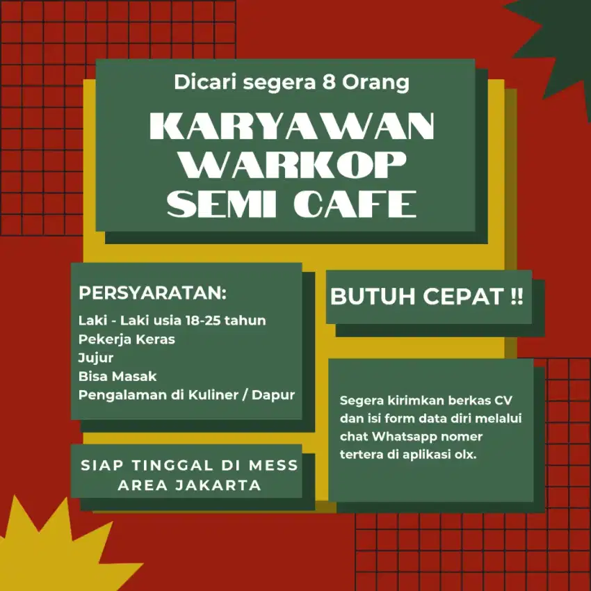 Karyawan warkop semi cafe