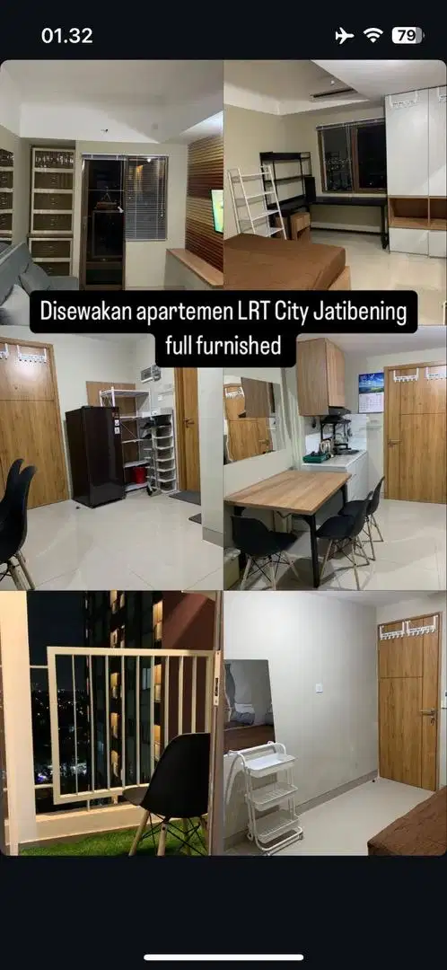 Apartemen LRT CITY JATIBENING Bekasi 1 BR Full Furnished