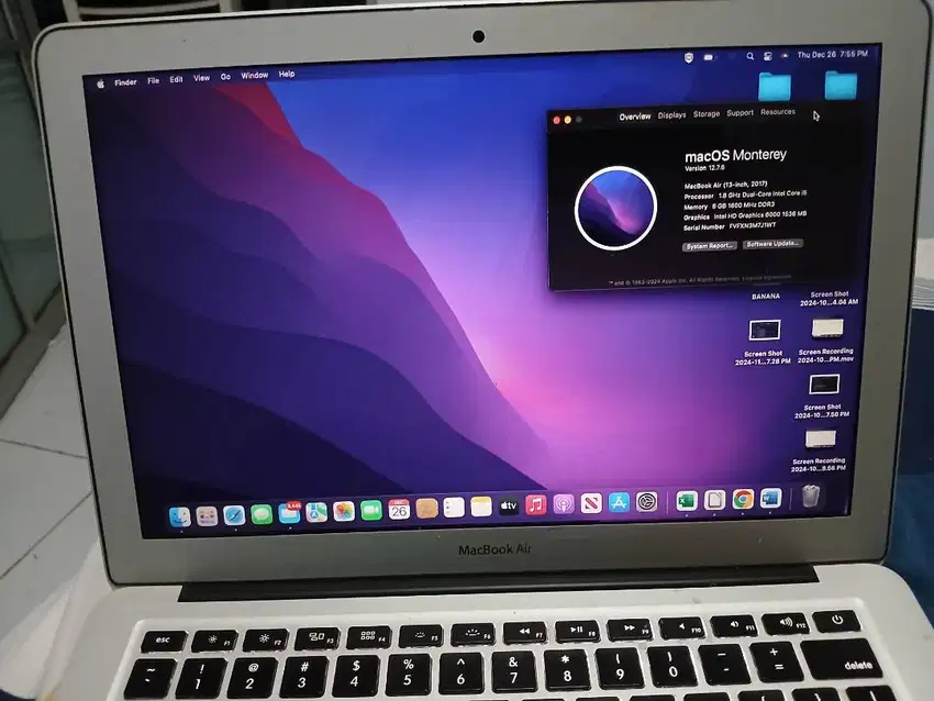 Macbook air 2017 256gb