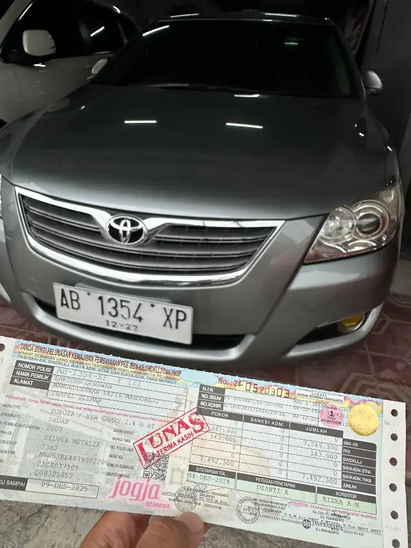 Toyota new camry g matic 2007