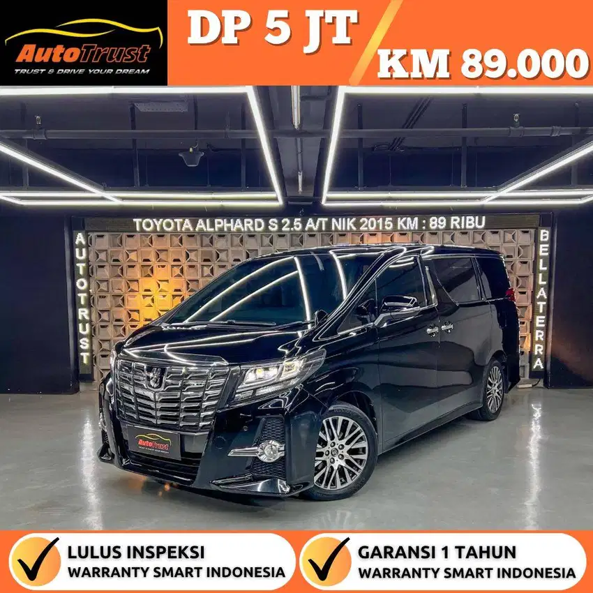 Tdp 5 Juta Toyota Alphard 2.5 G Atpm A/T Nik.2015/David