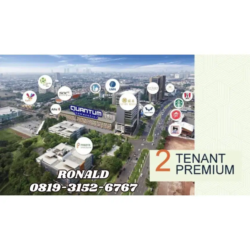 LAST COMMERCIAL QUANTUM Gading Serpong dekat Kampus UMN