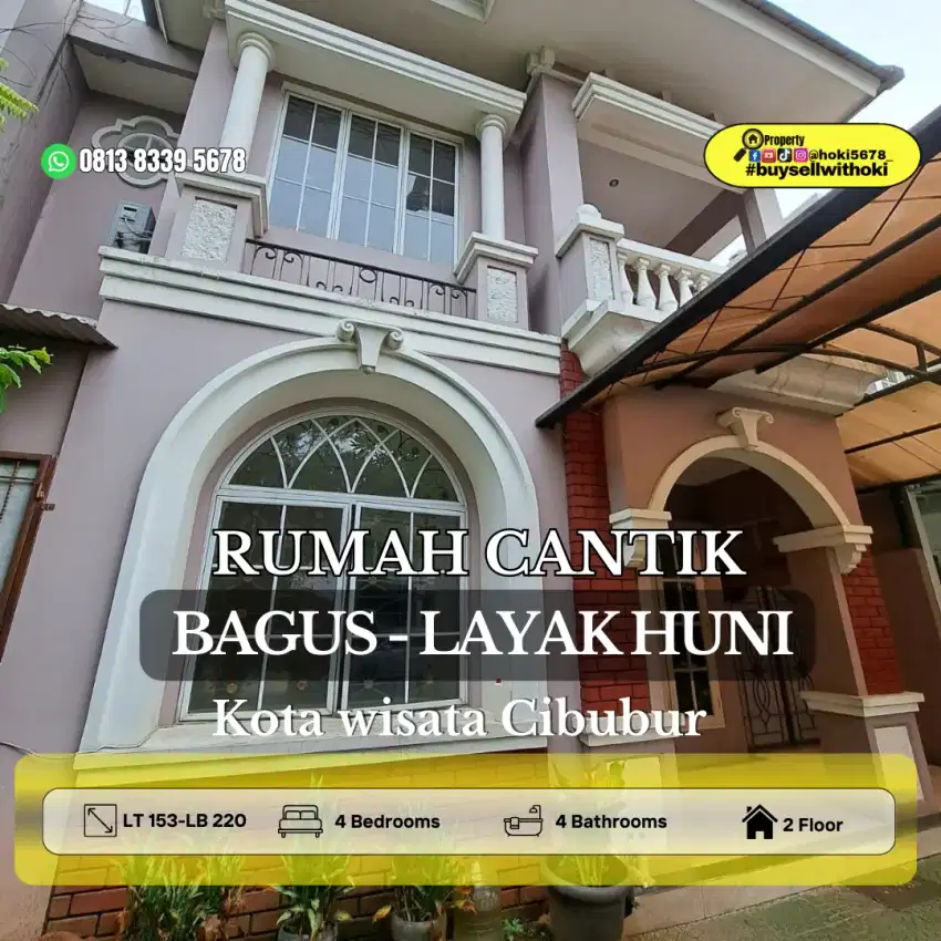 RUMAH KOTA WISATA]CIBUBUR,JAKARTA SELATAN,BSD,DEPOK,BEKASI,BOGOR,TEBET