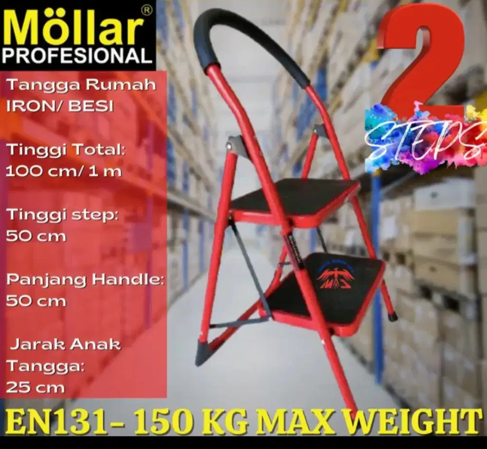 Jual tangga besi 2 step