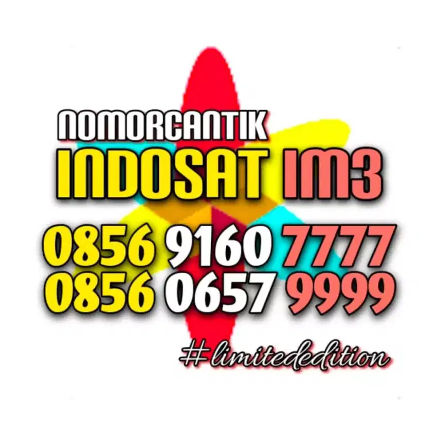 (bisa COD) Nomor Cantik Kartu INDOSAT IM3 Kuarted 7777 vs 9999