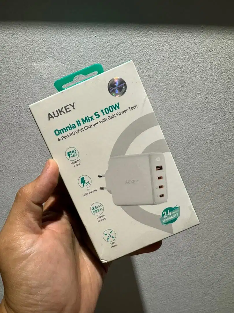 AUKEY Charger Multi Port Type C 100W GAN PD 3.1 Fast Charging PA-B7S