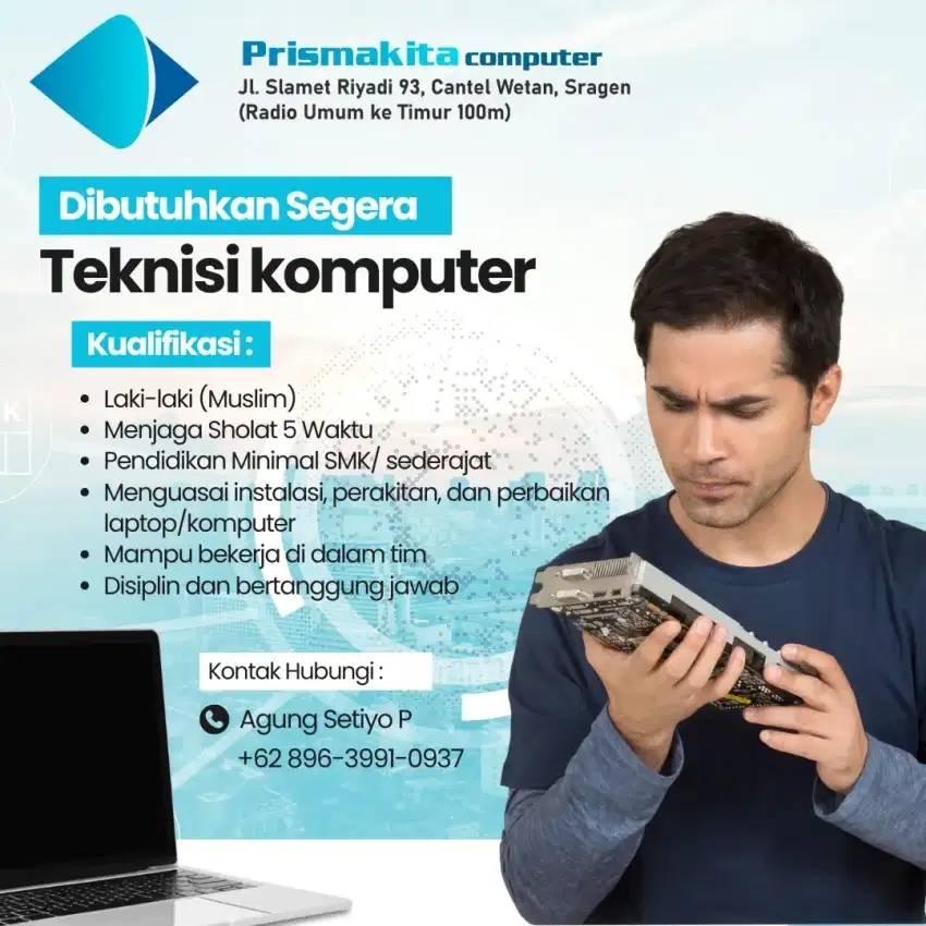 Lowongan Kerja Teknisi Computer