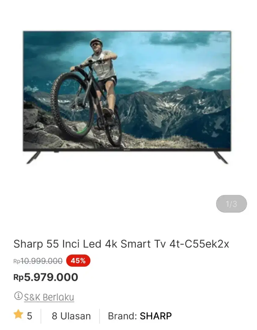 SHARP LED TV ANDROID 55 4T-C55EK