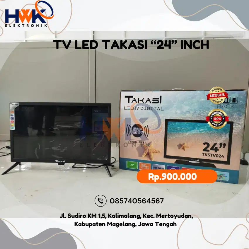 TV LED TAKASI 24 Inch Digital FULL HD HDMI