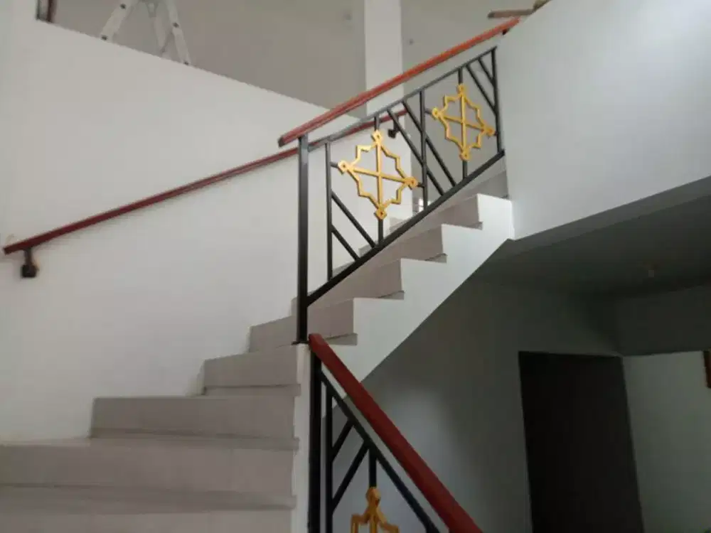 Pemasangan railing tangga minimalis #201_304