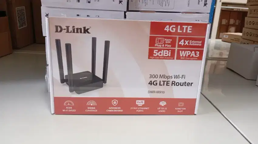 D-LINK DWR-M910 N300 4G LTE Wireless Router | DLink DWR M910 SIM card