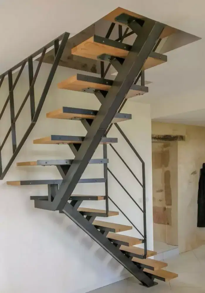 Pemasangan tangga putar tangga industrial #766