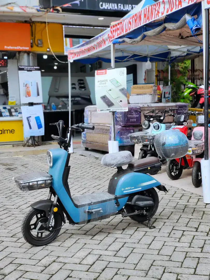 SEPEDA LISTRIK EXOTIC EV-922 NEW BERGARANSI RESMI DIJAMIN AMAN