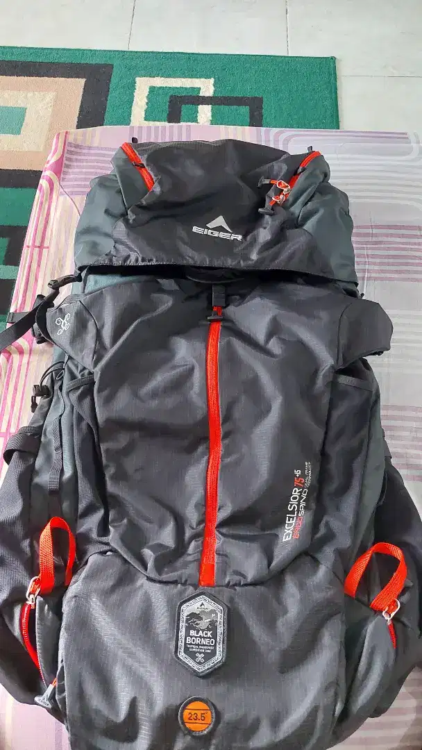 Tas Carrier Eiger Excelsior BB 75+15 Liter Original.