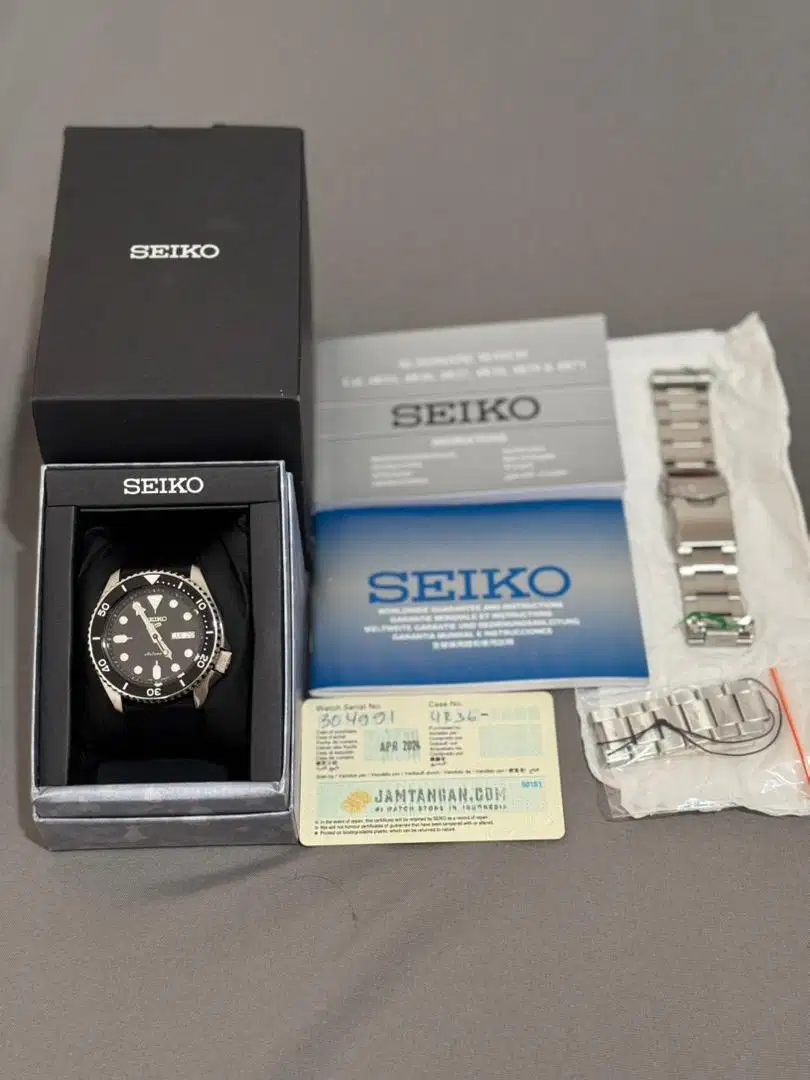 Seiko 5 Sports SRPD55K1 Automatic Black Dial Stainless Steel