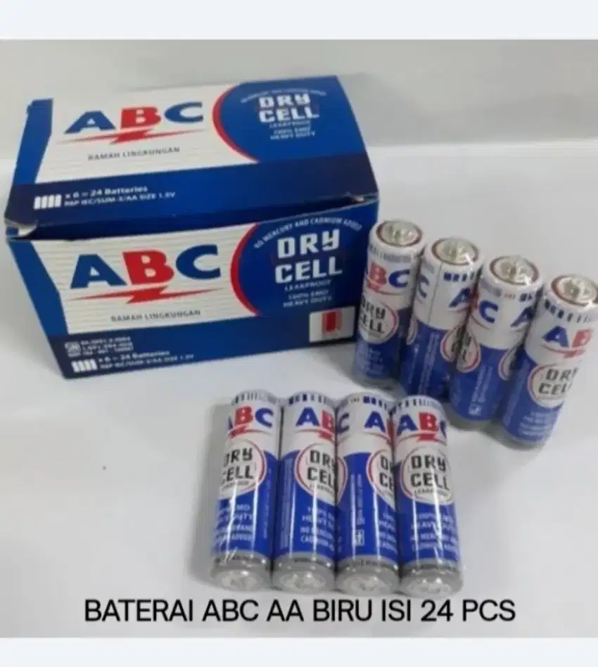 Baterai Abc AA / Battery A2 Biru 1,5V ISI PER BOX (24 pcs)