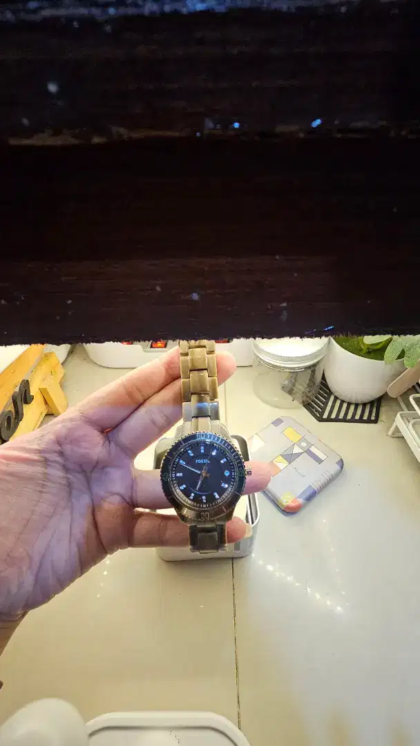 Jam Tangan Fossil ES3090 Stella Brown Authentic Second