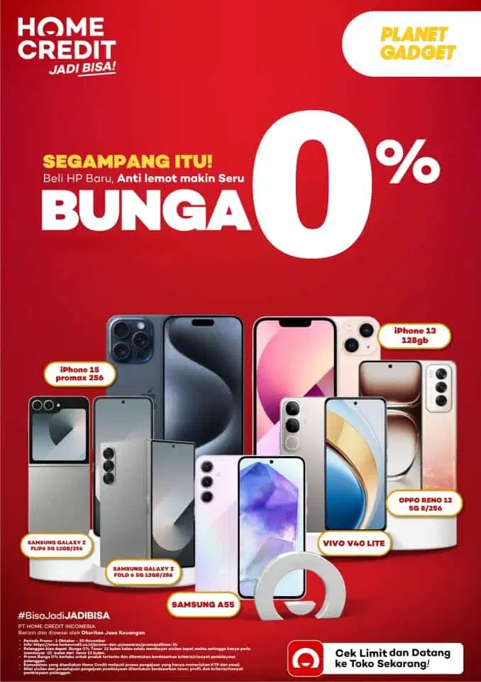 Ready Promo Kredit Hp Oppo berbagai Varian by Home Credit