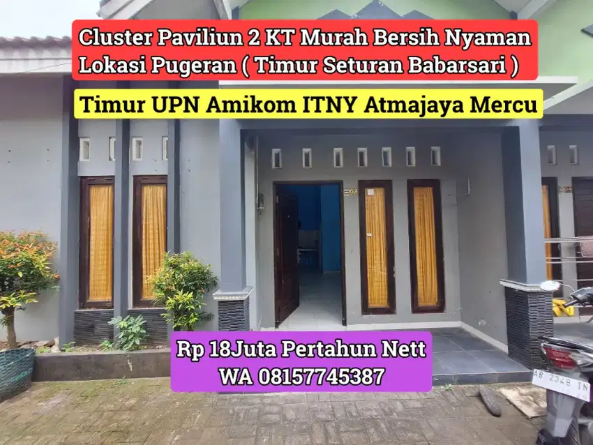 Paviliun 2KT Murah Pugeran ( Timur UPN Atmajaya Amikom ) 18Juta