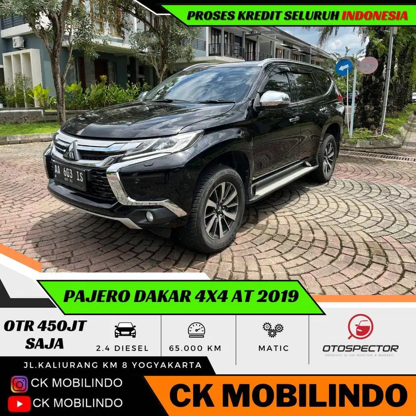 (Dp20jt) Pajero Dakar 4X4 Diesel Matic 2019 Plat AA Bisa Kredit