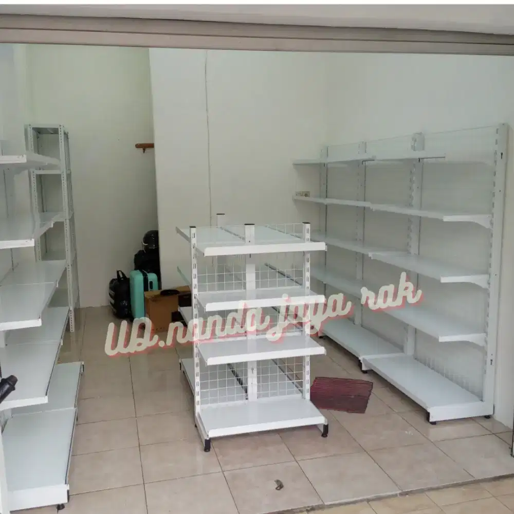 Rak besi minimarket dan rak gudang