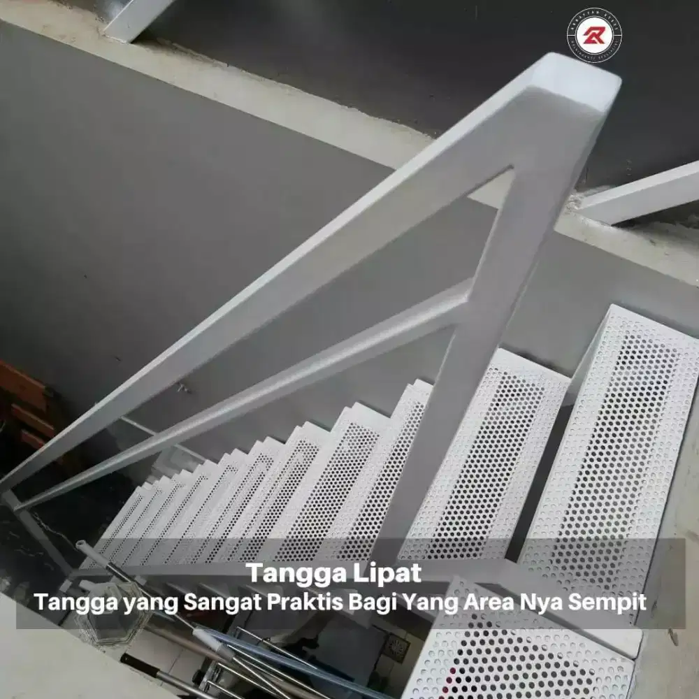 Tangga rebah minimalis tangga putar #776