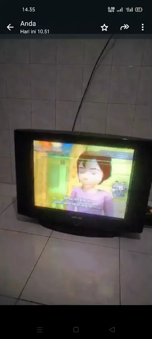 TV tabung 31 merk Samsung dijual.