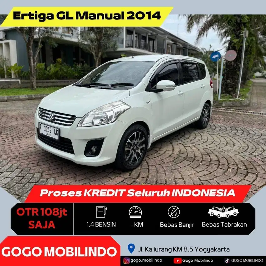 [Dp5jt] Ertiga GL Manual 2014 ORISINIL Pajak Baru Kredit Murah