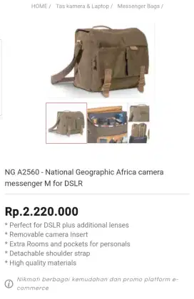 Tas national geografi NG A2560 africa