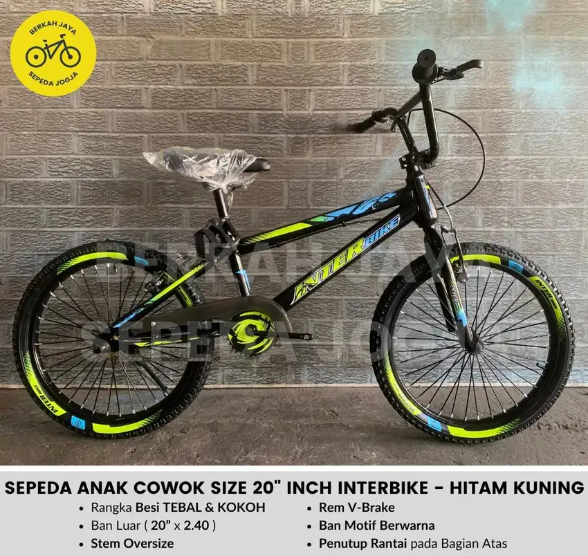 BARU Sepeda Anak Cowok Size 20” inch InterBike Inter Bike Oversize