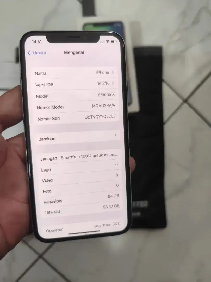 Iphone X 64Gb Pa/a ibox Resmi indo terwat msih bgus bngt bs TT(Nominus