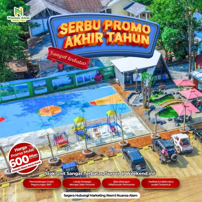 Serbu Promo Akhir Tahun Kavling Murah Pinggir Jalan