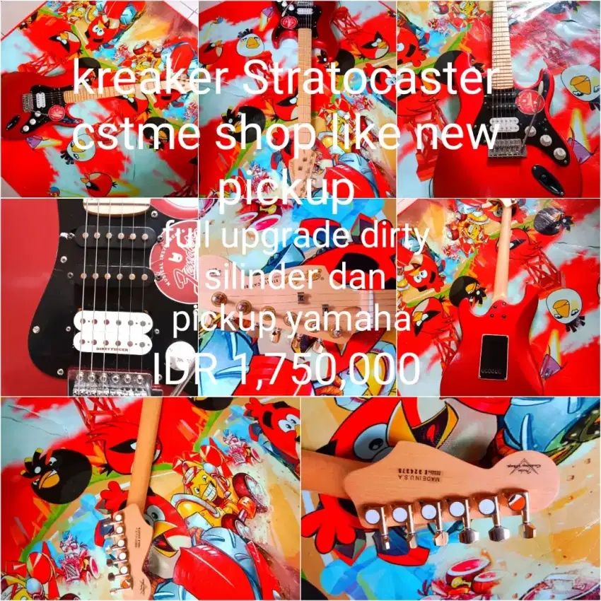 gitar listrik KREAKER STRATOCASTER CSTME SHOP premium hq class