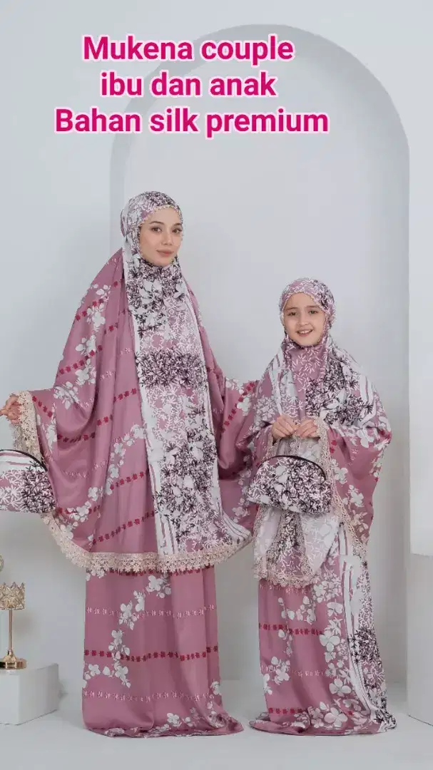 Mukena couple ibu dan anak